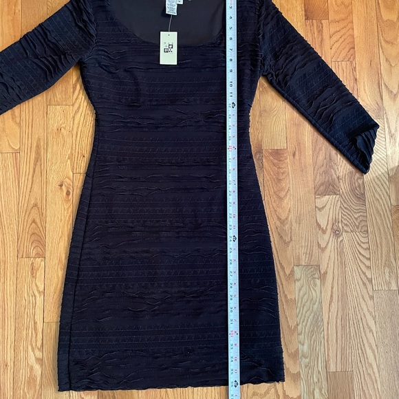 NWT Max Studio Three Quarter Sleeve Black Dress - Picture 4 of 15
